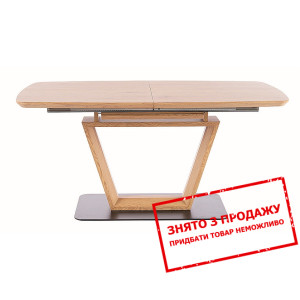 Стіл розкладний Signal Santiago 160x90/220 Дуб/чор...